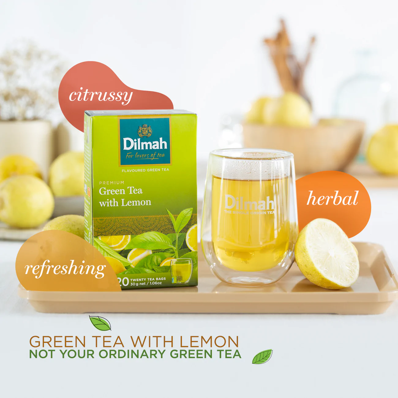 Green Tea With Lemon - 20 Tea Bags